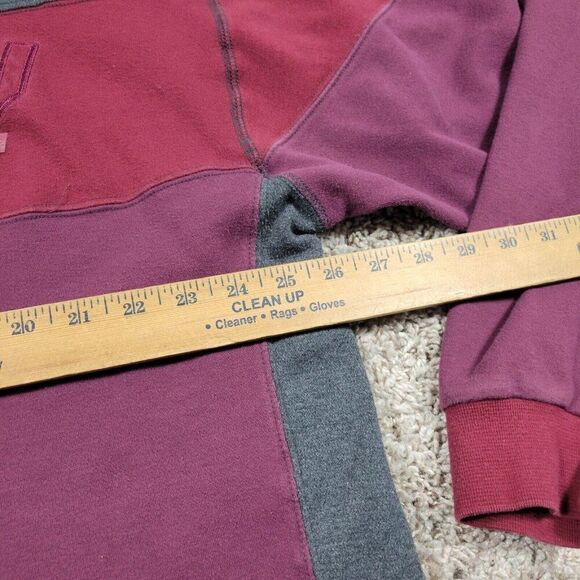 Fubu Sweatshirt Mens XL Burgundy Embroidered Crewneck  Hip Hop Retro Marks* - Picture 6 of 9